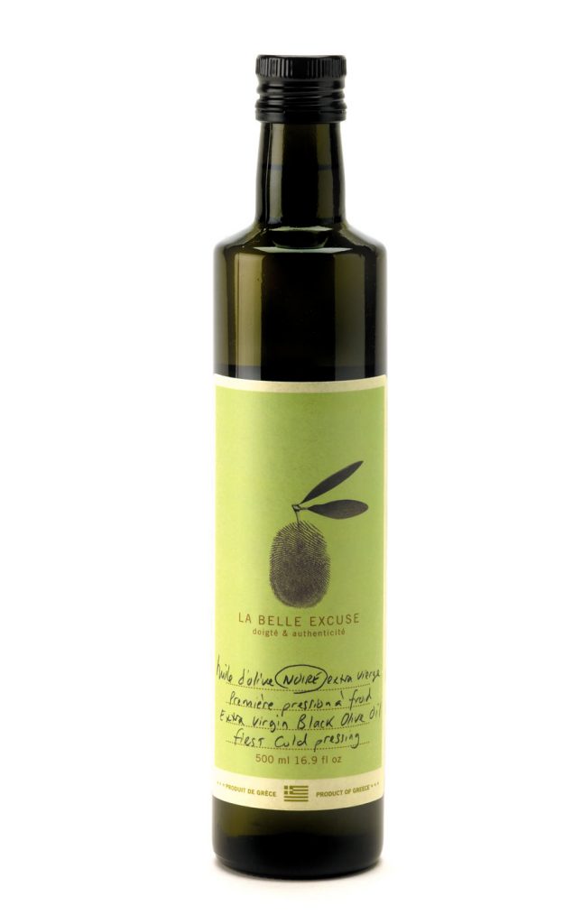 LA BELLE EXCUSE - Huile d’olive noire extra vierge (première pression à froid) 250ML
